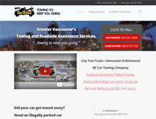 Tablet Screenshot of citytowtruck.com